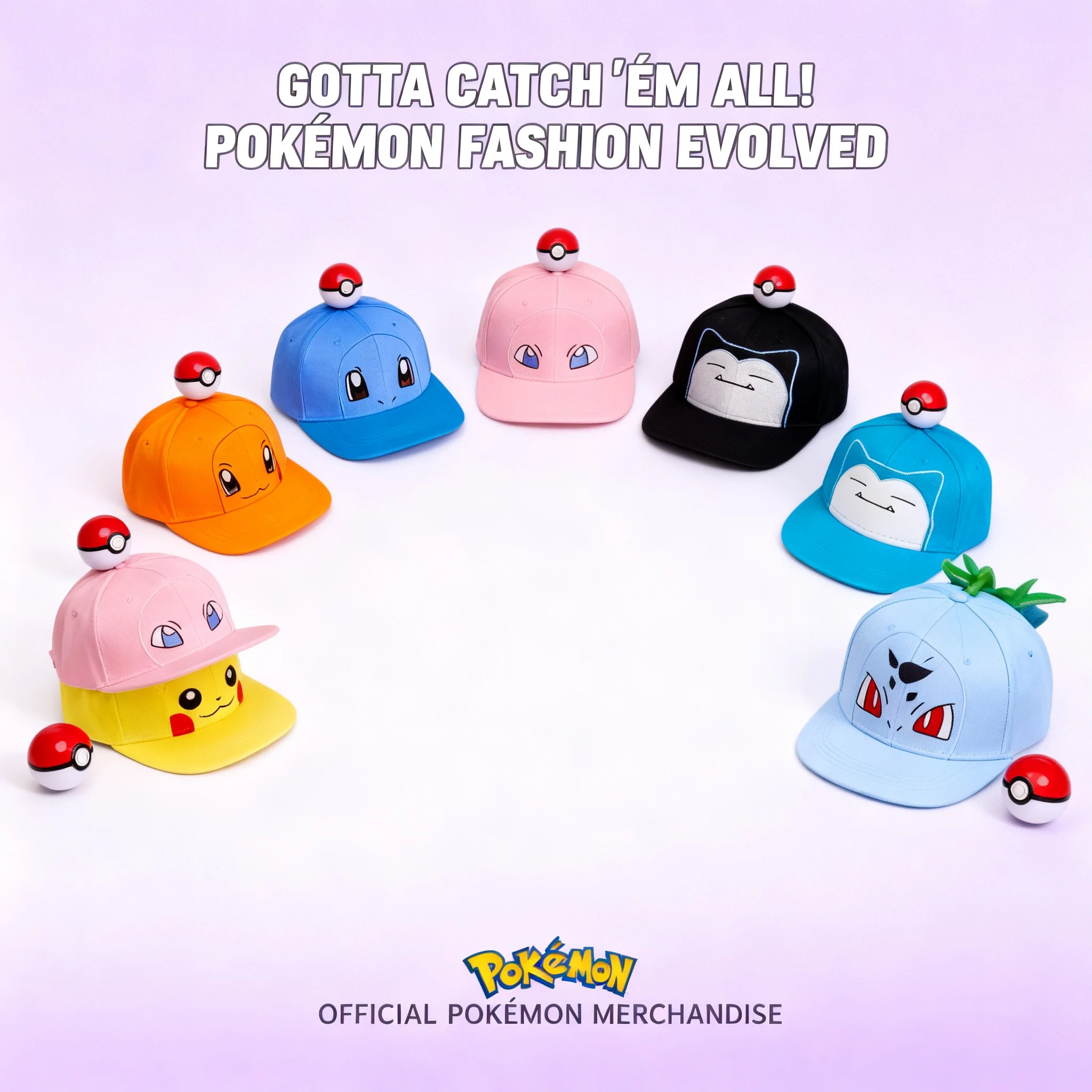 Cute Anime Pokemon Embroidery Baseball Cap Squirtle Pikachu Bulbasaur Charmander Snorlax Mew Adjustable Sun Hat Gifts
Cute Anime Pokemon Embroidery Baseball Cap Squirtle Pikachu Bulbasaur Charmander Snorlax Mew Adjustable Sun Hat Gifts
