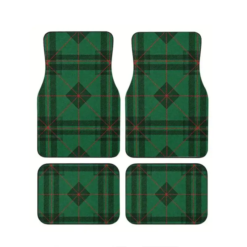 4Pcs Green & Red Diagonal Plaid Car Floor Mats Modern Tartan Non-Slip All-Weather Protection Interior Carpet Accessories
4Pcs Green & Red Diagonal Plaid Car Floor Mats Modern Tartan Non-Slip All-Weather Protection Interior Carpet Accessories