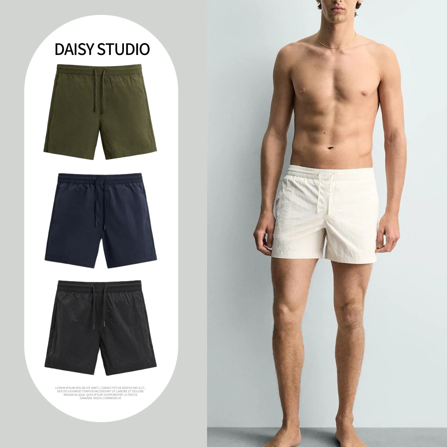 New Summer Men's Basic Style Knot Mid-Length Swimwear Simple Fashion Polyester Fiber Loose Fit Shorts 8574403
New Summer Men's Basic Style Knot Mid-Length Swimwear Simple Fashion Polyester Fiber Loose Fit Shorts 8574403
