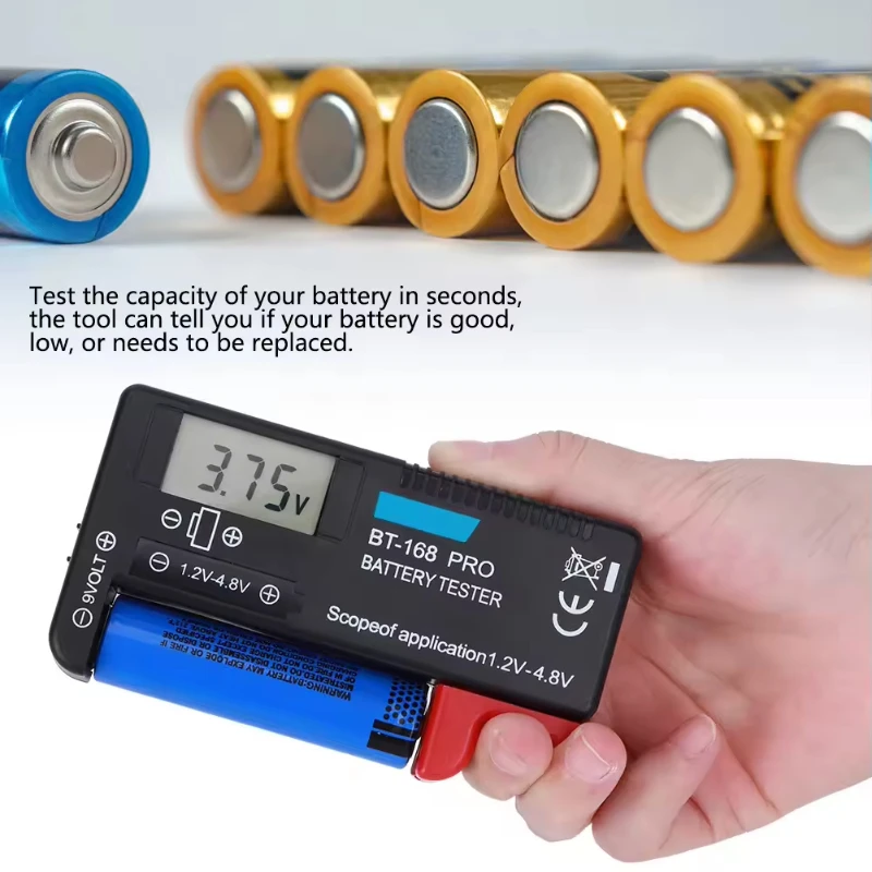Battery level tester, portable pointer type digital voltage tester, mini battery capacity measurement display
Battery level tester, portable pointer type digital voltage tester, mini battery capacity measurement display