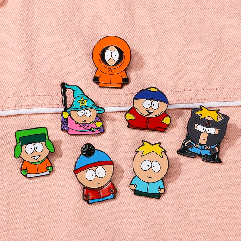 7 шт./компл., значки с рисунком ТВ-фильма «Картман», булавки для лацканов для рюкзаков, милый значок, одежда, ювелирные изделия, аксессуары для одежды
7 шт./компл., значки с рисунком ТВ-фильма «Картман», булавки для лацканов для рюкзаков, милый значок, одежда, ювелирные изделия, аксессуары для одежды