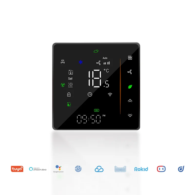 Beca BAC-006 Smart Home WiFi ZIGBEE Lora Nest Thermostat Programmable HVAC Room Thermostat Wall-Mounted Supported Alexa Square
Beca BAC-006 Smart Home WiFi ZIGBEE Lora Nest Thermostat Programmable HVAC Room Thermostat Wall-Mounted Supported Alexa Square