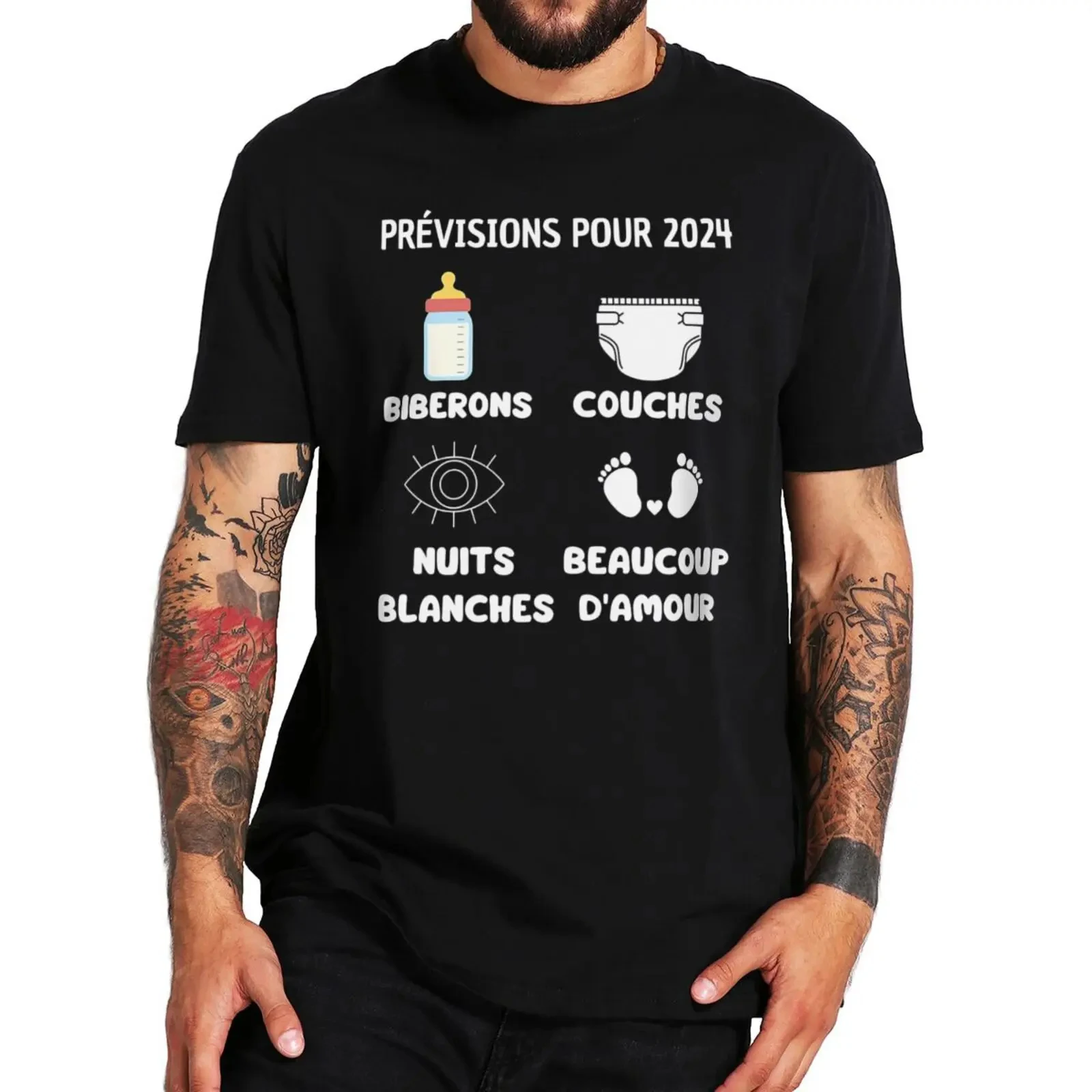 Future Mom And Dad 2024 T Shirt French Text Father Gift T-shirts For Men Women Summer 100% Cotton Unisex Soft Tee Tops EU Size
Future Mom And Dad 2024 T Shirt French Text Father Gift T-shirts For Men Women Summer 100% Cotton Unisex Soft Tee Tops EU Size