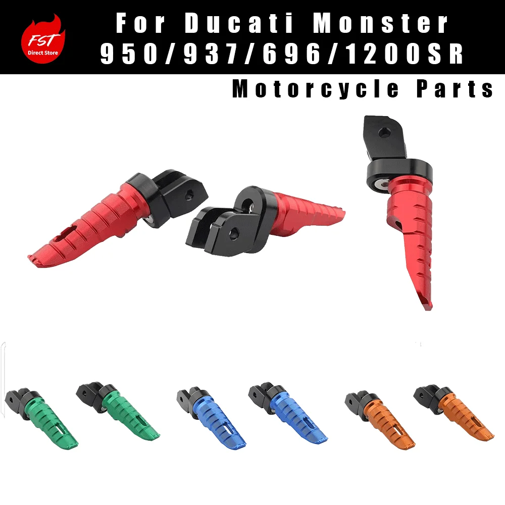 Front Footpegs Fit For Ducati Monster 950 937 696 1200SR, Scrambler & Hypermotard Series
Front Footpegs Fit For Ducati Monster 950 937 696 1200SR, Scrambler & Hypermotard Series