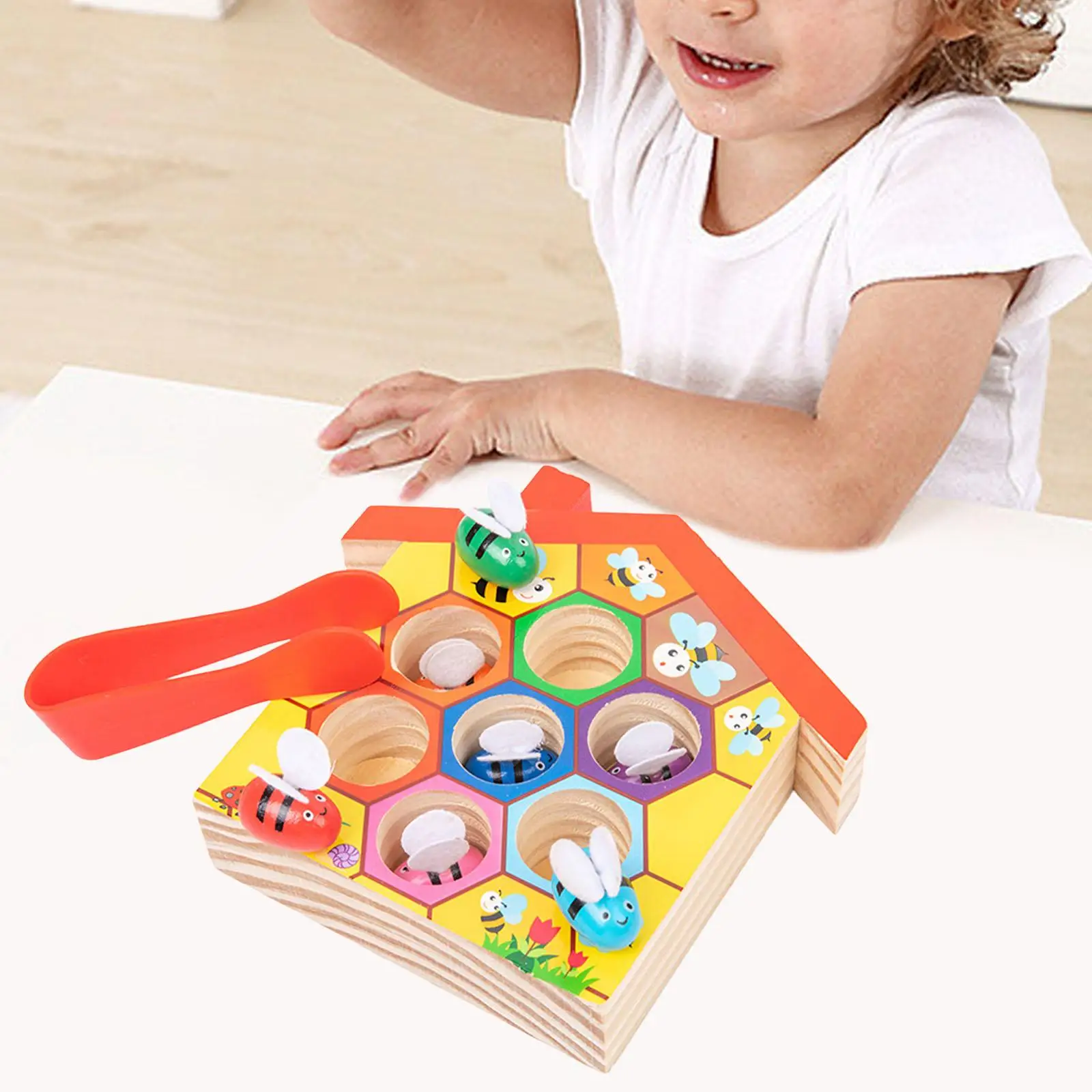 Wooden Beehive toy Wooden Toys, Clamp Bee to Hive Toy, Puzzle Leaning Educational Toys, Enlightenment Toys Beehive game toy
Wooden Beehive toy Wooden Toys, Clamp Bee to Hive Toy, Puzzle Leaning Educational Toys, Enlightenment Toys Beehive game toy