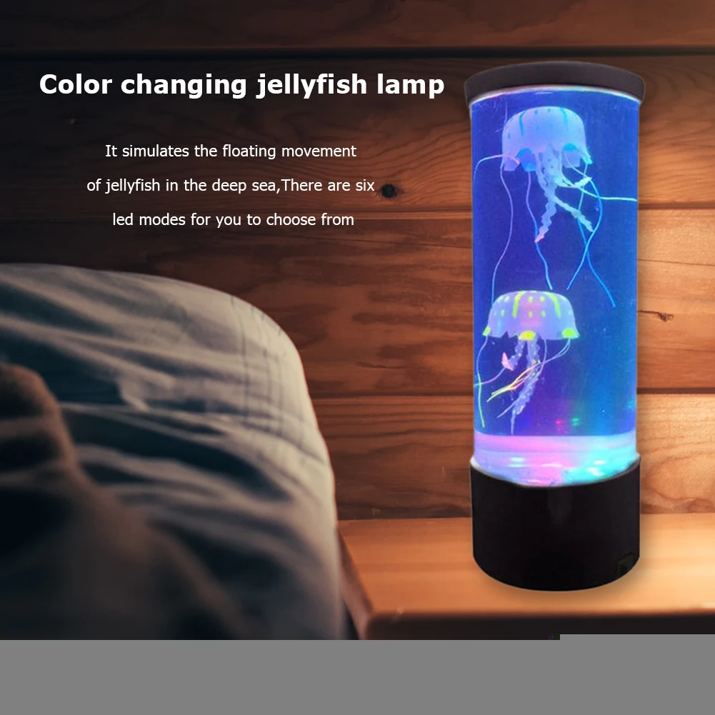 Фэнтезийный резервуар для воды с питанием от USB/медузы, аквариум, светодиодная лампа, меняющая цвет, прикроватная тумбочка для украшения дома, спальни, подарки для детей
Фэнтезийный резервуар для воды с питанием от USB/медузы, аквариум, светодиодная лампа, меняющая цвет, прикроватная тумбочка для украшения дома, спальни, подарки для детей