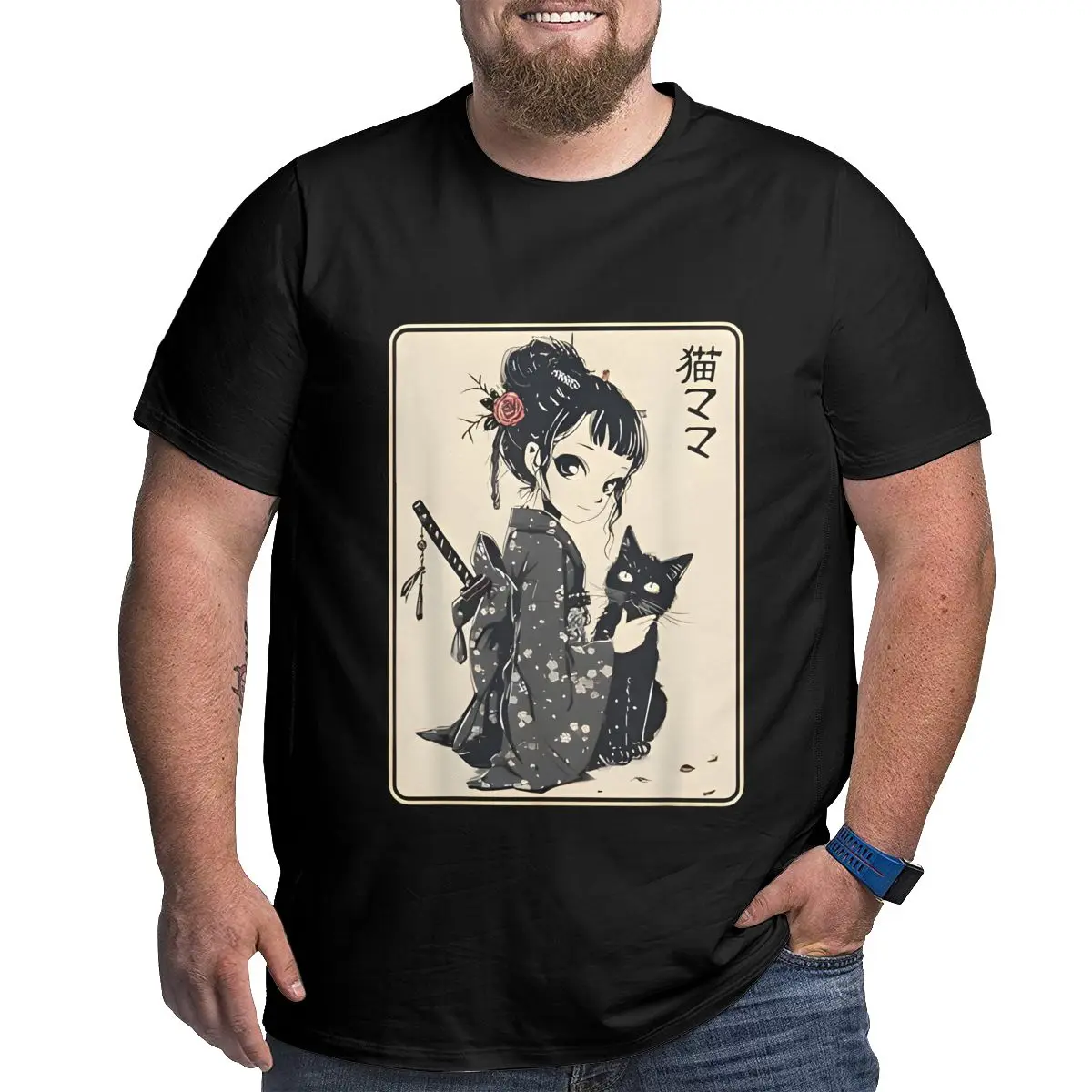 Japanese Gothic Big Size Men's T-shirt Cotton Short Sleeve Top Tees Plus Size T Shirts for Big and Tall Clothing
Japanese Gothic Big Size Men's T-shirt Cotton Short Sleeve Top Tees Plus Size T Shirts for Big and Tall Clothing