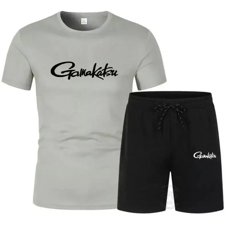 Summer Fitness Clothing Two-piece Set for Men Printed Elastic Breathable Short-sleeved T-shirt + Shorts Sportswear S-4XL
Summer Fitness Clothing Two-piece Set for Men Printed Elastic Breathable Short-sleeved T-shirt + Shorts Sportswear S-4XL