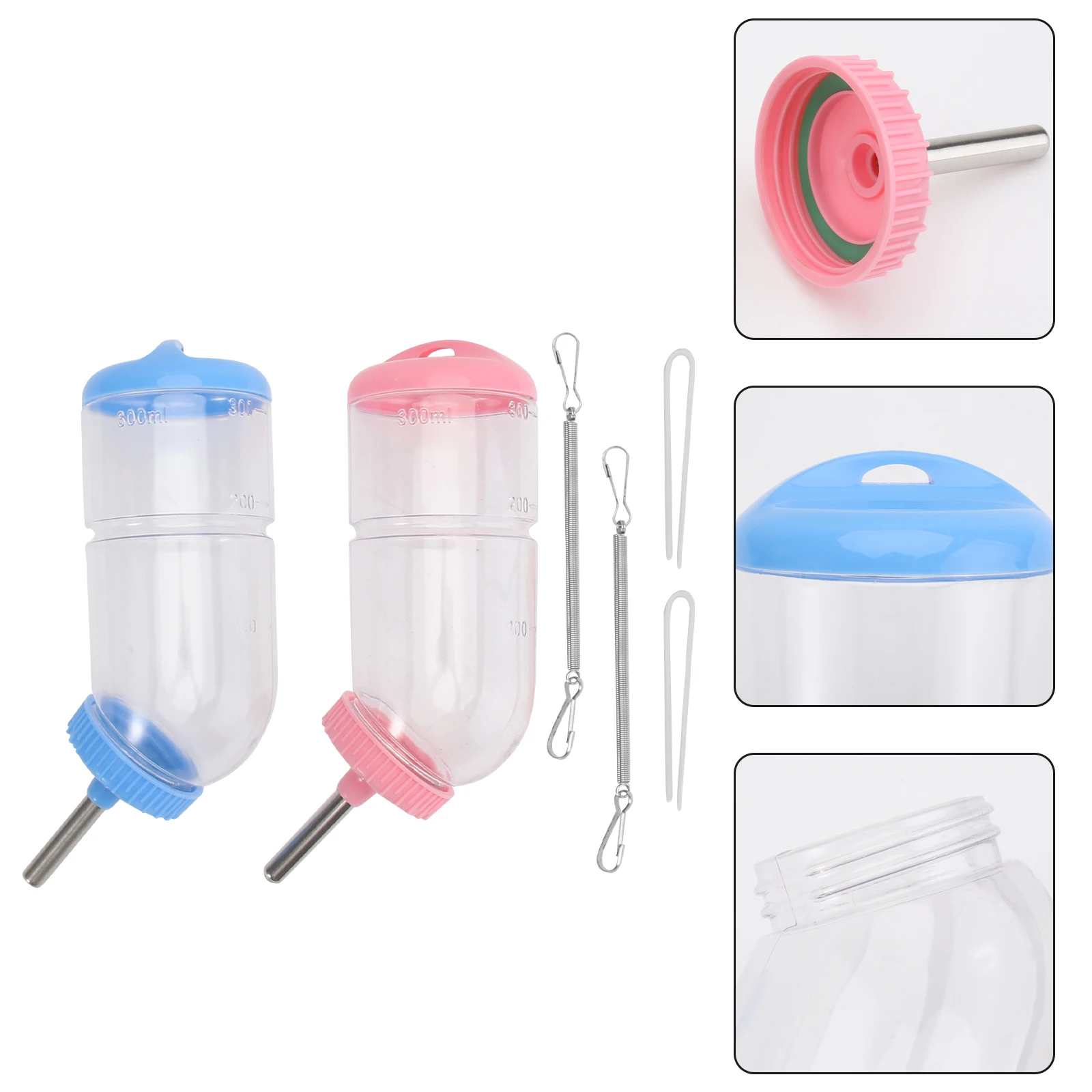 2 Pcs Drinking Fountain Pet Water Small Animal Bottle Hamster Rabbit Bottles Feeder for Rabbits
2 Pcs Drinking Fountain Pet Water Small Animal Bottle Hamster Rabbit Bottles Feeder for Rabbits