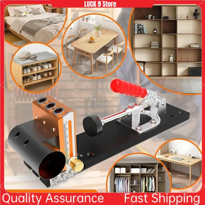 1Set Pocket Screw Jig Woodworking Tool Professional Jig Kit With 3 Drilling Hole Tools
1Set Pocket Screw Jig Woodworking Tool Professional Jig Kit With 3 Drilling Hole Tools