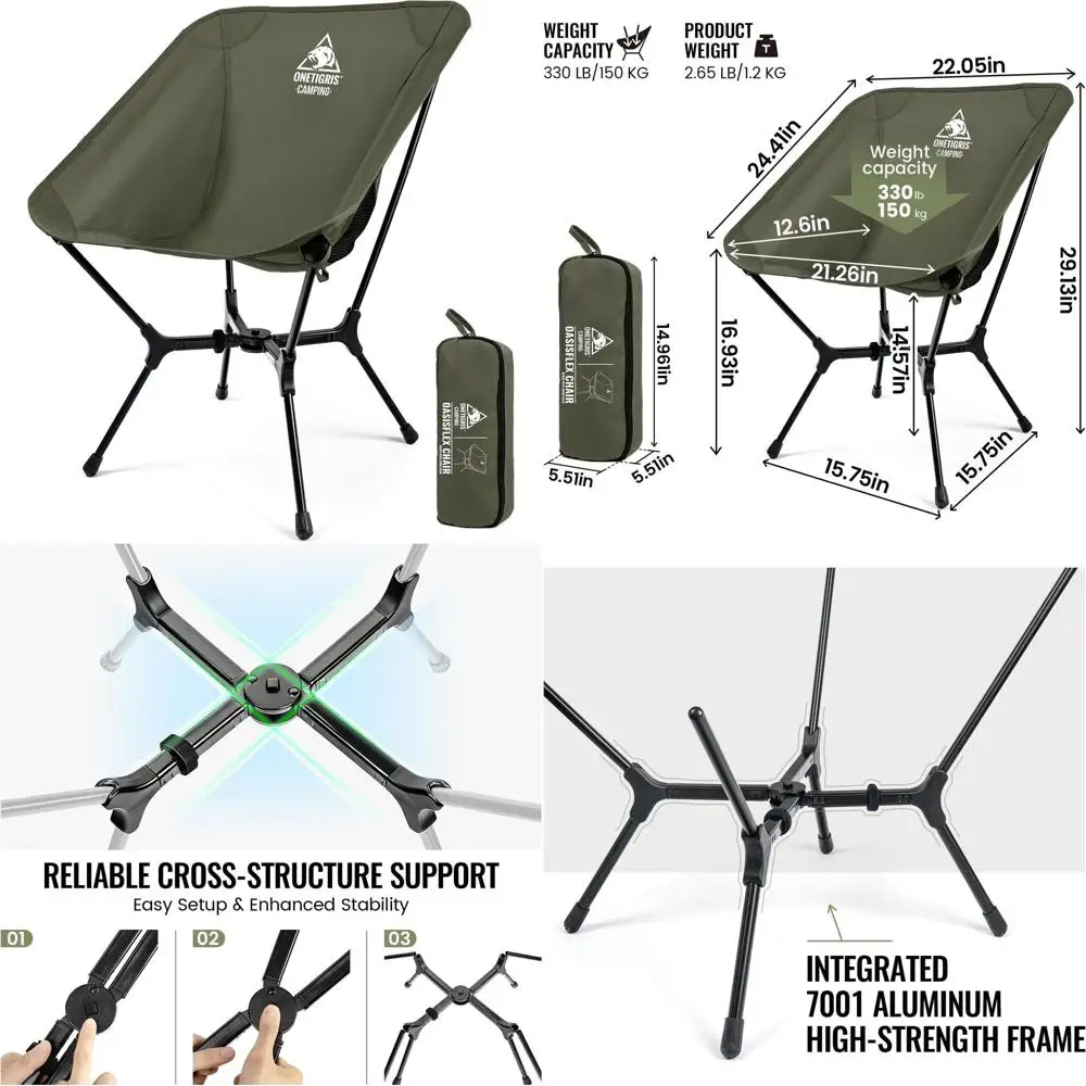 Portable Folding Chair with Carry Bag - Ideal for Outdoor Activities, Beach, Picnic, and Sports
Portable Folding Chair with Carry Bag - Ideal for Outdoor Activities, Beach, Picnic, and Sports