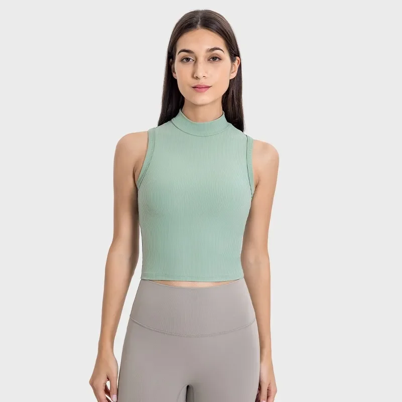 Lemon Vertical Ribbed Fabric Water Cooled Cooling High Collar Yoga Vest Women Outdoor Running Cycling Breathable Sports Tank Top
Lemon Vertical Ribbed Fabric Water Cooled Cooling High Collar Yoga Vest Women Outdoor Running Cycling Breathable Sports Tank Top