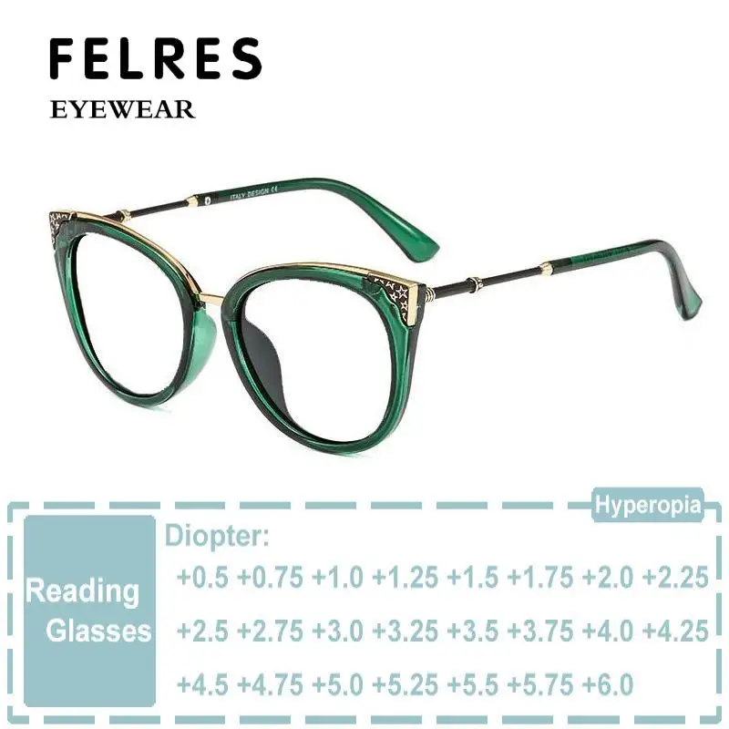 Luxury Brand Anti Blue Light Green Cat Eye Reading Glasses Women Female Prescription Computer Glasses Presbyopia Eyeglasses
Luxury Brand Anti Blue Light Green Cat Eye Reading Glasses Women Female Prescription Computer Glasses Presbyopia Eyeglasses