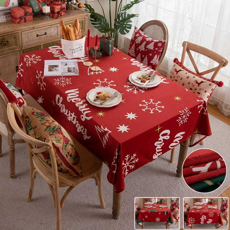 2025 1pc Red Christmas Tablecloth Flannelette Soft Dining TableCover Reusable for Home Outdoor Picnic Christmas Party Decoration
2025 1pc Red Christmas Tablecloth Flannelette Soft Dining TableCover Reusable for Home Outdoor Picnic Christmas Party Decoration