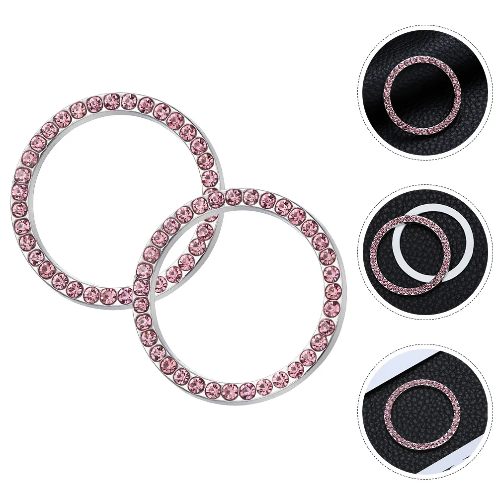 2 Pcs Rhinestones Start Button Decorative Circle Miss Cars Vehicle Alloy Push Cover 
2 Pcs Rhinestones Start Button Decorative Circle Miss Cars Vehicle Alloy Push Cover