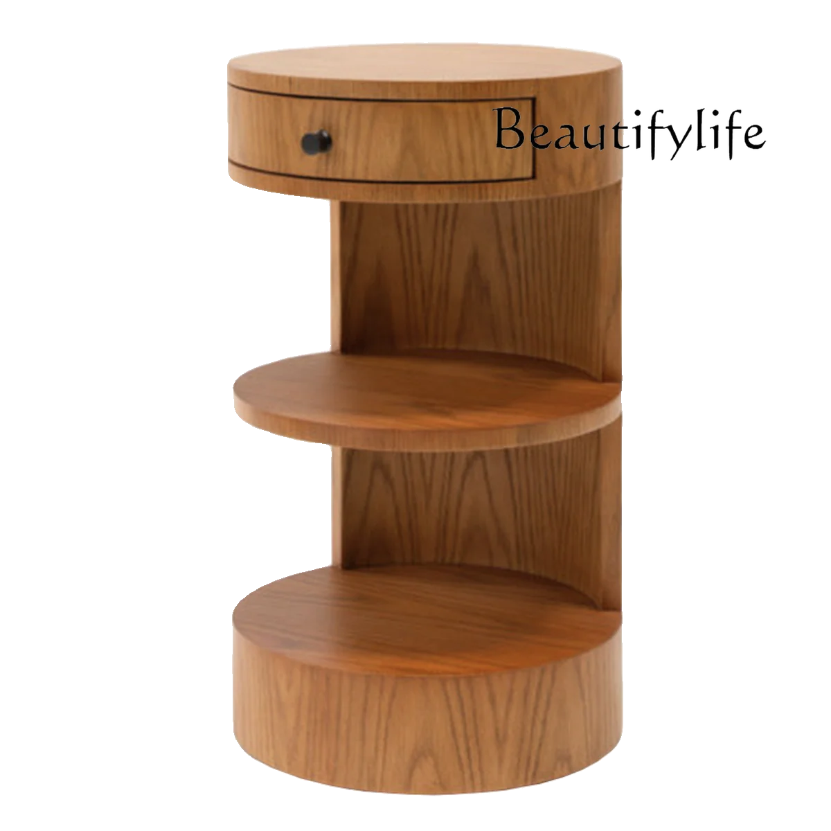 Medieval art round ash wood bedside table household designer simple light luxury edge few storage locker
Medieval art round ash wood bedside table household designer simple light luxury edge few storage locker
