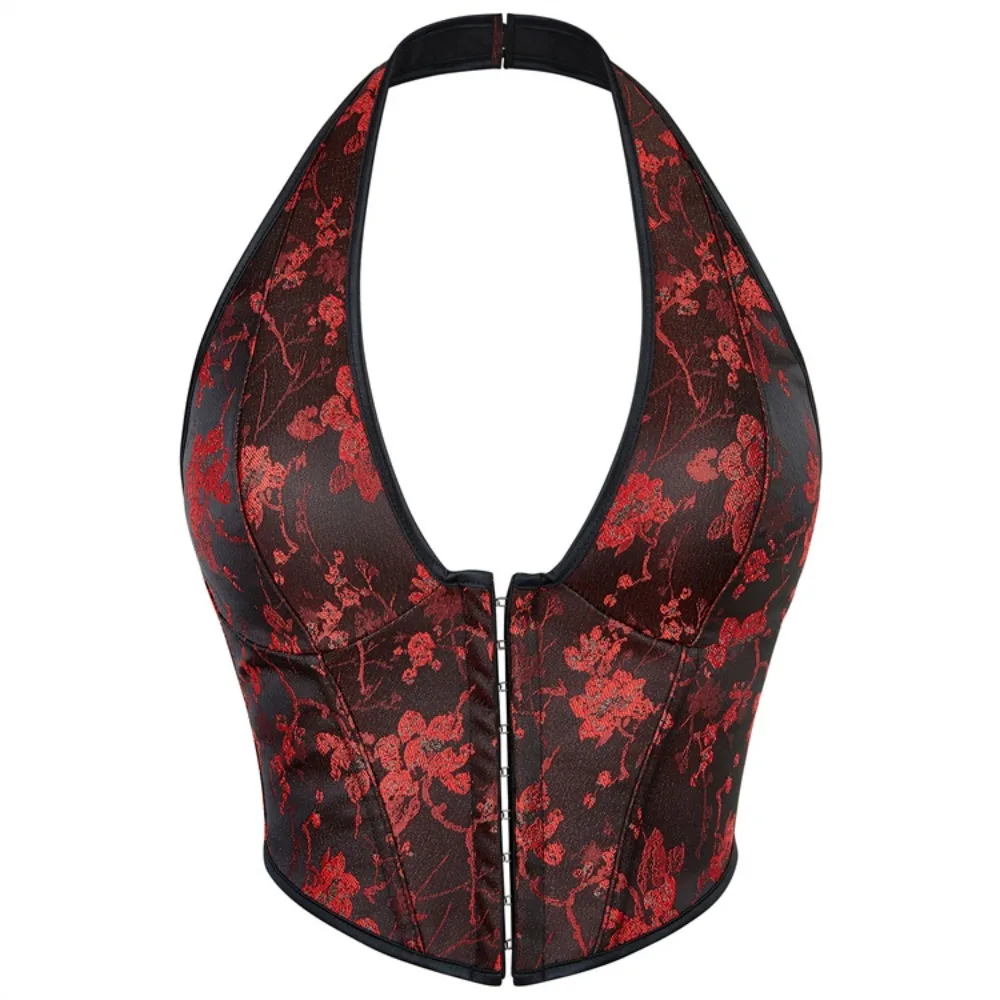 New Single Women s Halter Neck Top Fashion Hanging Neck Button Short Vest Sexy Slim Figure Sleeveless Summer Best Choice gorset
New Single Women s Halter Neck Top Fashion Hanging Neck Button Short Vest Sexy Slim Figure Sleeveless Summer Best Choice gorset