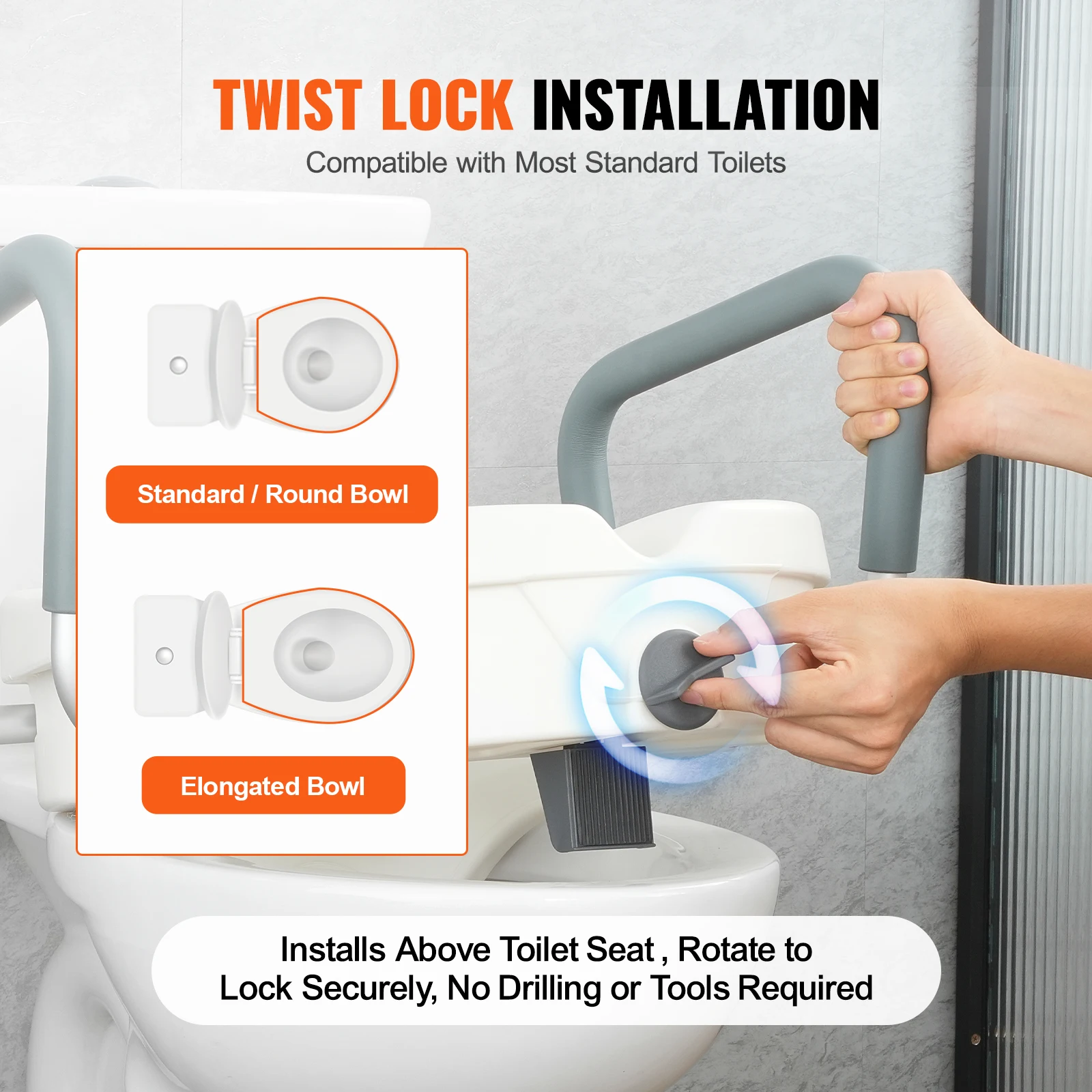 【Hot】 Raised Toilet Seat 5" Height Raised 350 Lbs Weight Capacity Round And Elongated Toilet Twist Installation Elderly
【Hot】 Raised Toilet Seat 5" Height Raised 350 Lbs Weight Capacity Round And Elongated Toilet Twist Installation Elderly