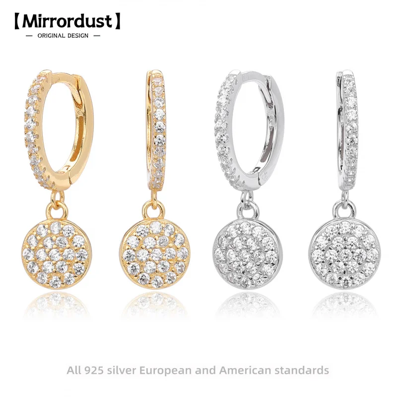 【Mirrordust】S925 Sterling Silver Earrings Simple Micro Inlaid Zircon Earrings Fashion High-end Niche Design Jewelry for Women
【Mirrordust】S925 Sterling Silver Earrings Simple Micro Inlaid Zircon Earrings Fashion High-end Niche Design Jewelry for Women
