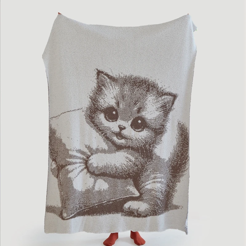 Bonenjoy Soft Blanket Cute Cat Print Bed Blanket 100x140/140x180cm Plaid Multi Functional Blankets Travel Shawl Plaids manta
Bonenjoy Soft Blanket Cute Cat Print Bed Blanket 100x140/140x180cm Plaid Multi Functional Blankets Travel Shawl Plaids manta