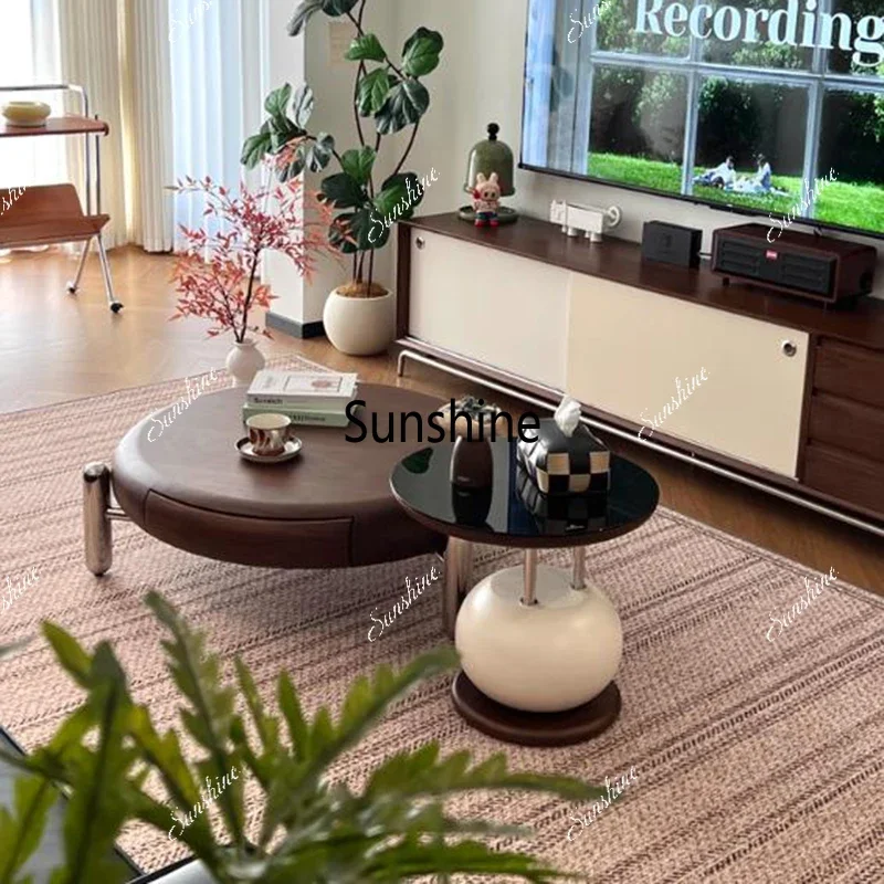 Round Coffee Table Antique Minimalist Drawers Organizer Side Table Unique Nordic Mesa Auxiliar Living Room FurnitureTJ
Round Coffee Table Antique Minimalist Drawers Organizer Side Table Unique Nordic Mesa Auxiliar Living Room FurnitureTJ
