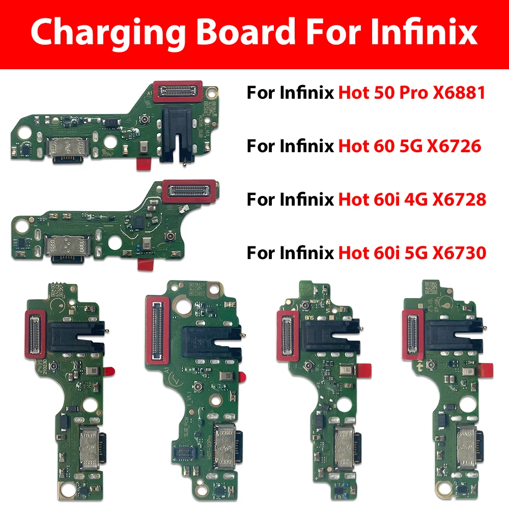 20Pcs Top For Infinix Hot 50 60 60i Note 50X Smart 9HD 10 USB Micro Charger Charging Port Dock Connector Microphone Board Flex
20Pcs Top For Infinix Hot 50 60 60i Note 50X Smart 9HD 10 USB Micro Charger Charging Port Dock Connector Microphone Board Flex