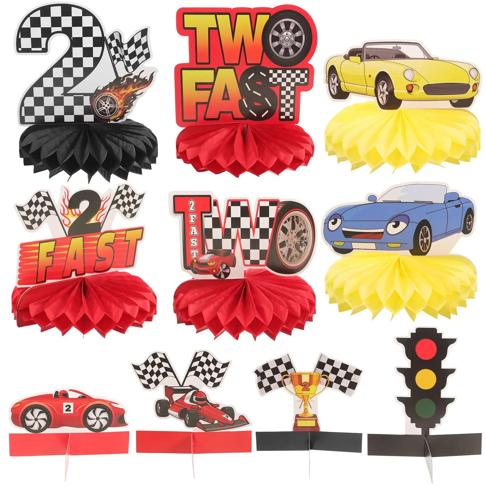 Racing Party Decorations Honeycomb Paper Race Car Birthday Centerpieces Theme Ornaments
Racing Party Decorations Honeycomb Paper Race Car Birthday Centerpieces Theme Ornaments