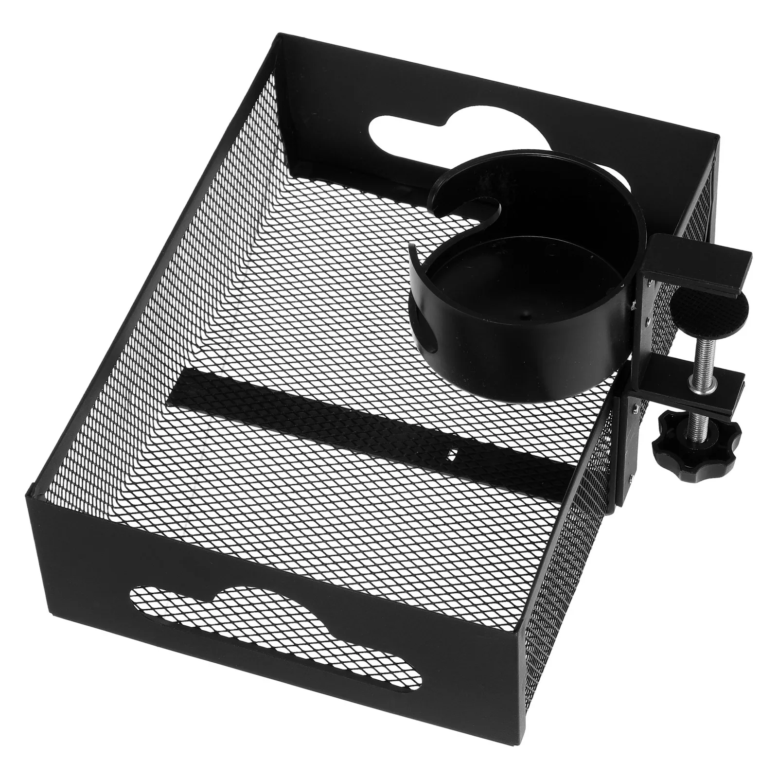 Clip on Desk Side Snack Organizer Adjustable No Drill Clamp on Mesh Under Desk Cup Holder Cable Management Tray Fits Table
Clip on Desk Side Snack Organizer Adjustable No Drill Clamp on Mesh Under Desk Cup Holder Cable Management Tray Fits Table