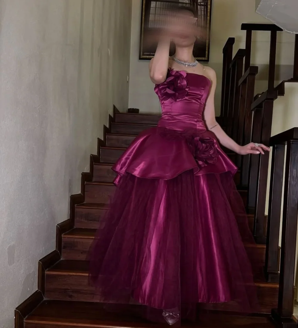 Customized Elegant Pleat Handmade Flower Strapless A-line Midi Dresses Bespoke Occasion Homecoming Intricate
Customized Elegant Pleat Handmade Flower Strapless A-line Midi Dresses Bespoke Occasion Homecoming Intricate
