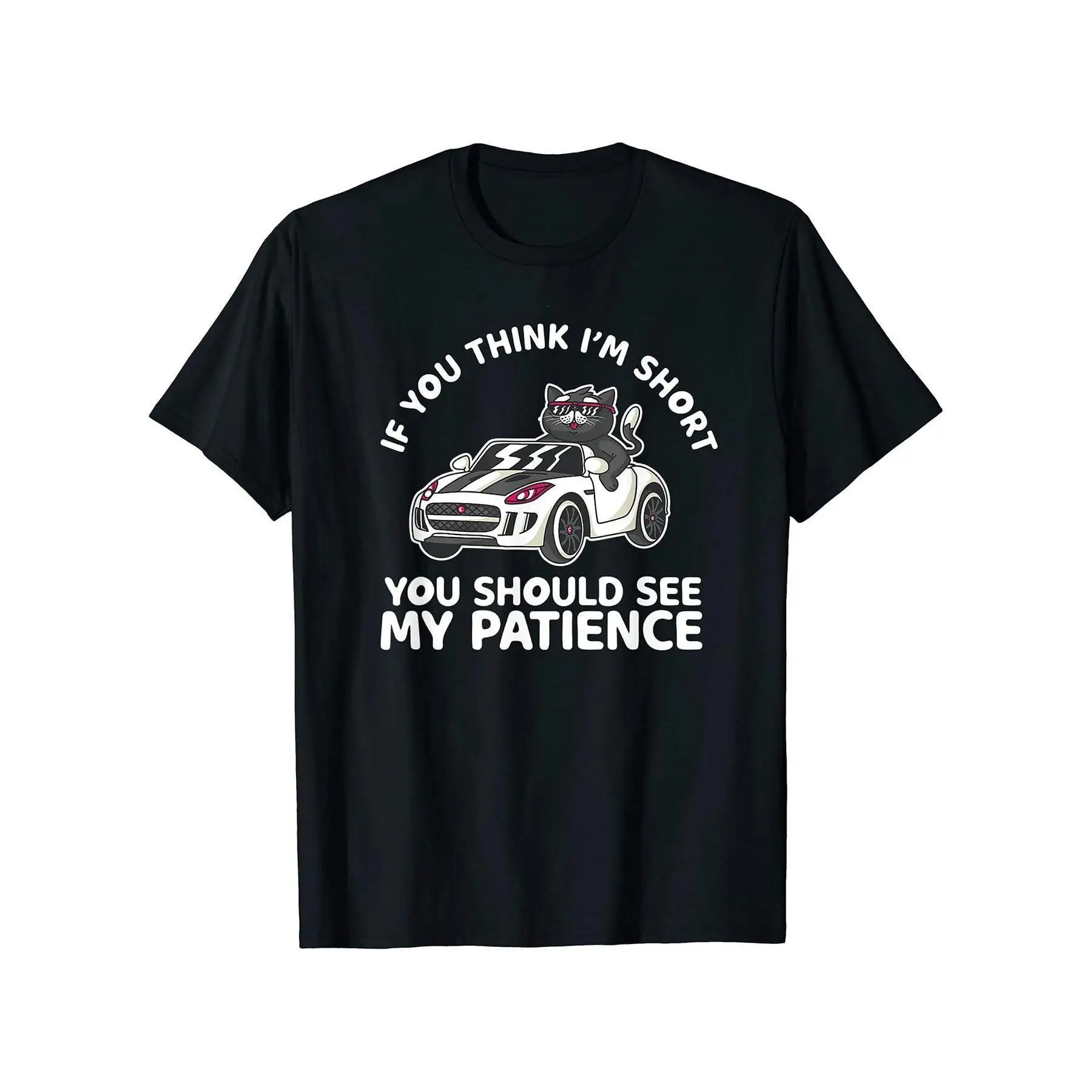 Funny Short People T-Shirt If You Think I’m Short You Should See My Patience Cat Graphic Tee Humor Casual Top S-3XL
Funny Short People T-Shirt If You Think I’m Short You Should See My Patience Cat Graphic Tee Humor Casual Top S-3XL