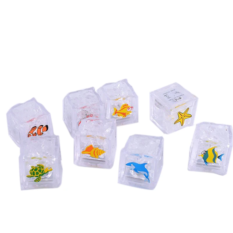 Bath Toys for Baby Toddler Floating Lit Ice Cubes LED Light Up with 7 Color Lights in Water Glowing Sea Animal Ice Cube
Bath Toys for Baby Toddler Floating Lit Ice Cubes LED Light Up with 7 Color Lights in Water Glowing Sea Animal Ice Cube