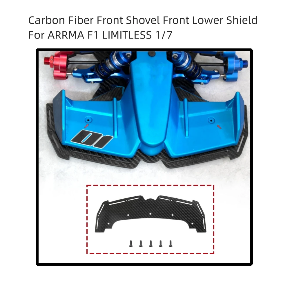 Для ARRMA F1 LIMITLESS 1/7 передняя лопата передний нижний щит детали для обновления из углеродного волокна аксессуары для радиоуправления
Для ARRMA F1 LIMITLESS 1/7 передняя лопата передний нижний щит детали для обновления из углеродного волокна аксессуары для радиоуправления