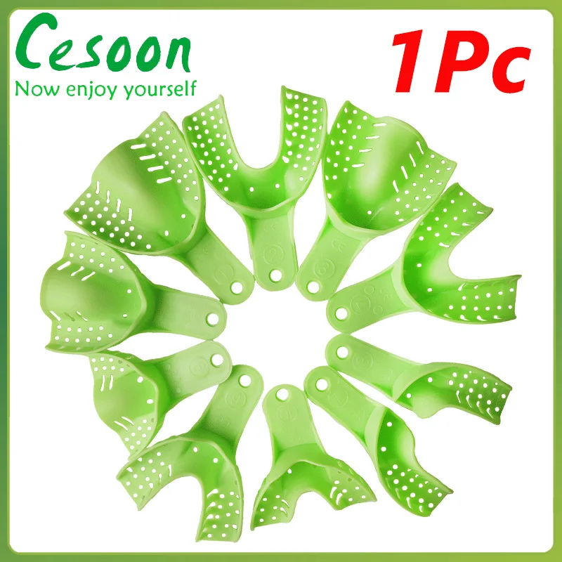 1Pc Dental Impression Trays Holder Disposable Plastic Material Teeth Tray Full-Size Green Sterilizable Dentistry Treatment Tools
1Pc Dental Impression Trays Holder Disposable Plastic Material Teeth Tray Full-Size Green Sterilizable Dentistry Treatment Tools