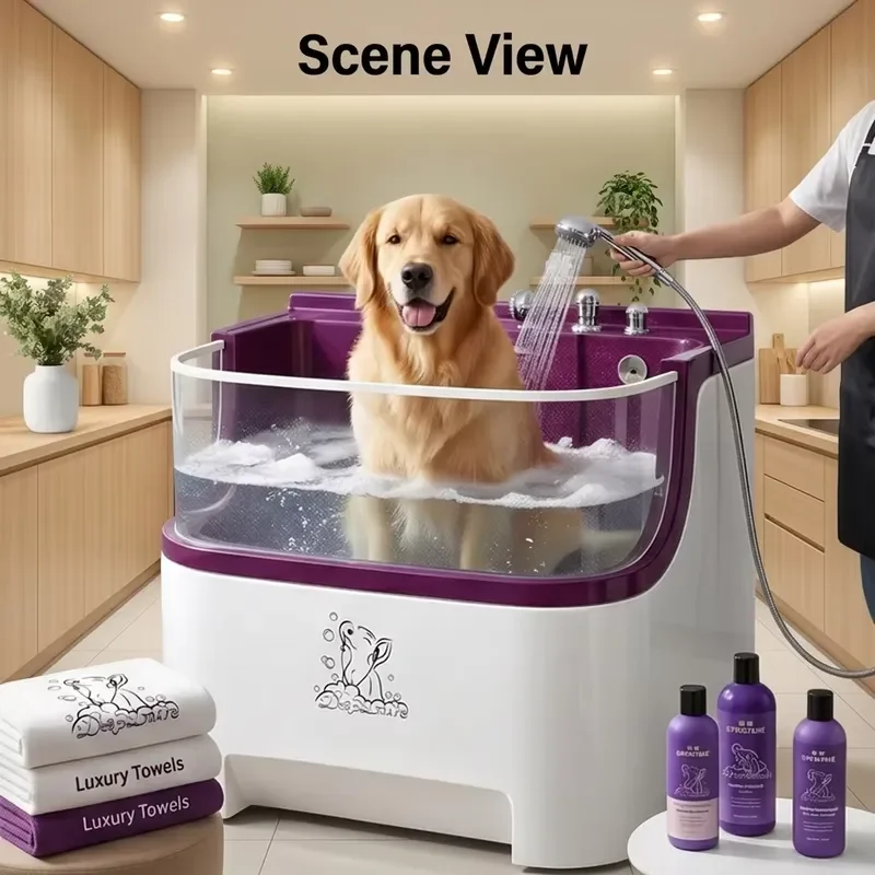 Acrylic Semi-Outdoor Self-Serve Dog Bathtub for Weather-Resistant UV-Protected Use
Acrylic Semi-Outdoor Self-Serve Dog Bathtub for Weather-Resistant UV-Protected Use