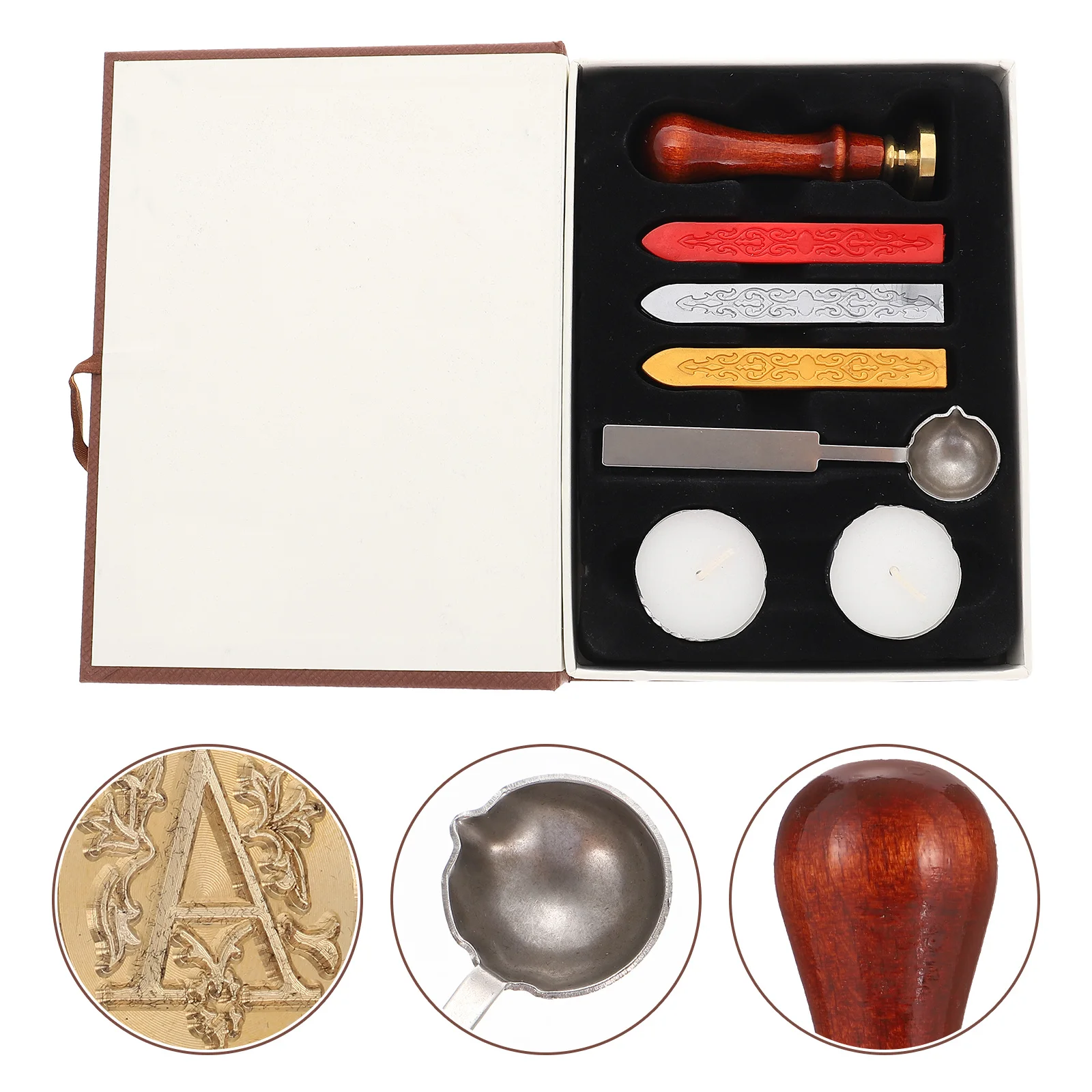 1 Set Fire Wax Seal Stamp Kit Diy Decorations For Invitation Scrapbooking Sealing Wax Spoon Handmade Envelop Crafts Vintage
1 Set Fire Wax Seal Stamp Kit Diy Decorations For Invitation Scrapbooking Sealing Wax Spoon Handmade Envelop Crafts Vintage