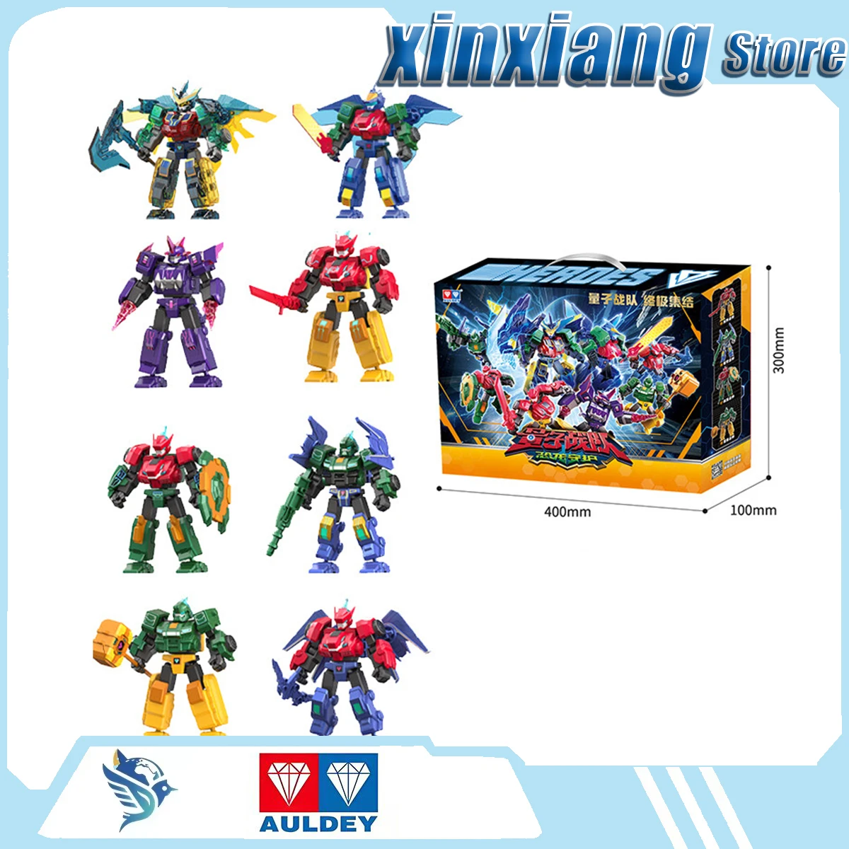AULDEY Quantum Team Flexible robot Hero Building Blocks Mechanical figure doll boy toy comics souvenirs trendy toys animations
AULDEY Quantum Team Flexible robot Hero Building Blocks Mechanical figure doll boy toy comics souvenirs trendy toys animations