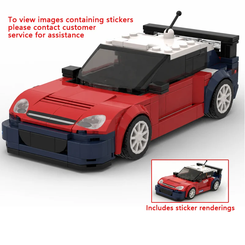 Speed Racing Car Model MOC Building Bricks Red-Blue WRC Rally Racing Modular Technology Children Holiday Gifts Assemble Toy Suit
Speed Racing Car Model MOC Building Bricks Red-Blue WRC Rally Racing Modular Technology Children Holiday Gifts Assemble Toy Suit