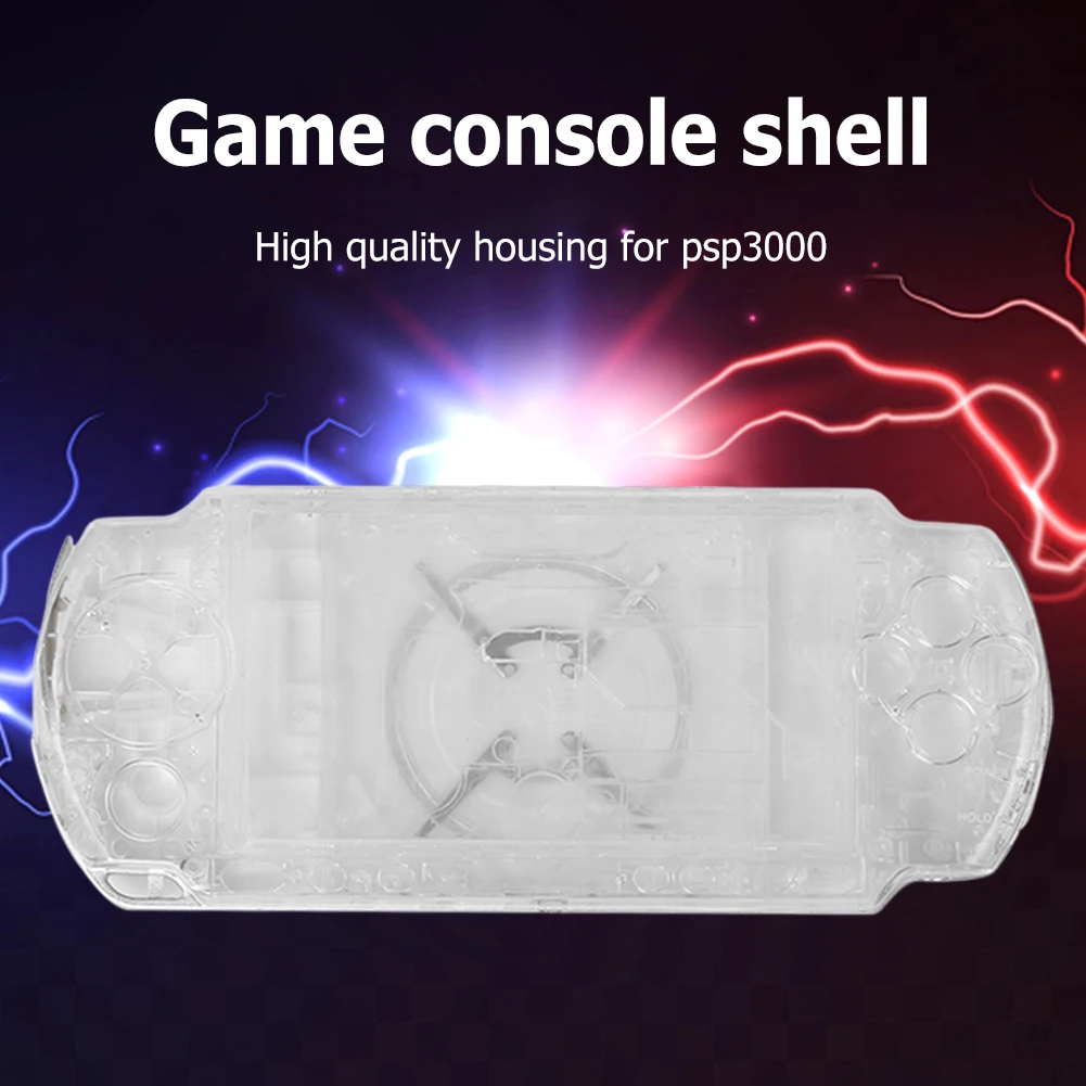 Portable Game Console Protective Cover with Button Kit Housing Cover Protector Accessories for PSP3000 Game Console