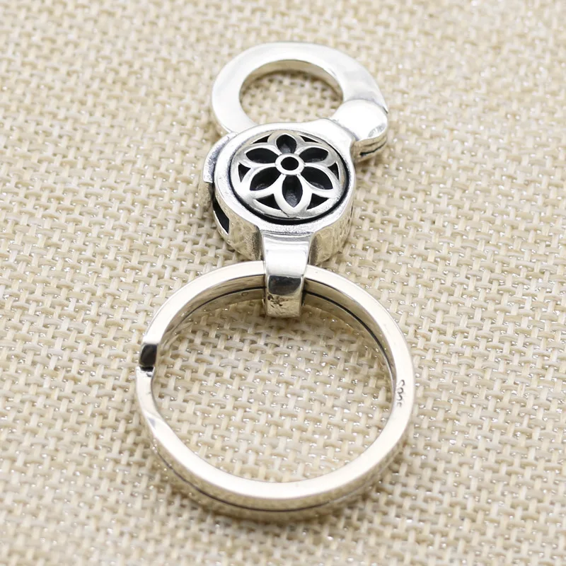 Trendy Thai Silver Cherry Blossom All Silver Metal High Range Car Keychain Male Personality Waist Hang S925 Sterling Silver Bag
Trendy Thai Silver Cherry Blossom All Silver Metal High Range Car Keychain Male Personality Waist Hang S925 Sterling Silver Bag
