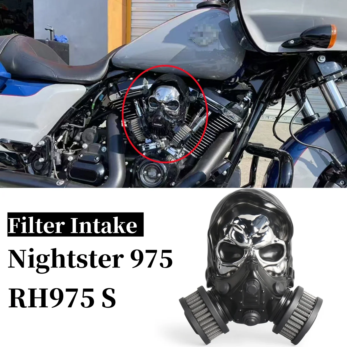 Новинка для Nightster 975 RH975 S 2022 2023 2024 2025, аксессуары для мотоциклов, воздушный фильтр с черепом, алюминиевый комплект очистителя воздуха на впуске с ЧПУ
Новинка для Nightster 975 RH975 S 2022 2023 2024 2025, аксессуары для мотоциклов, воздушный фильтр с черепом, алюминиевый комплект очистителя воздуха на впуске с ЧПУ