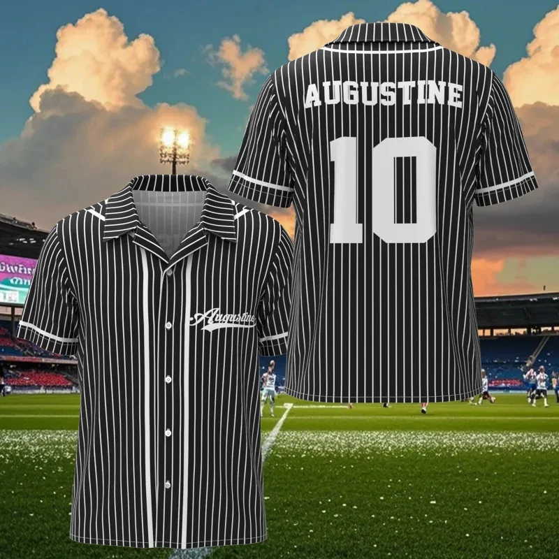 Custom Name Number Classic Stripe Football Hawaiian Shirt Personalized Retro Short Sleeve Button Up Aloha Shirt Casual Sport Tee
Custom Name Number Classic Stripe Football Hawaiian Shirt Personalized Retro Short Sleeve Button Up Aloha Shirt Casual Sport Tee
