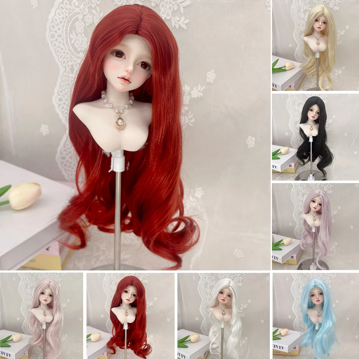 1/3 & 1/4 & 1/6 Bjd Doll Wig Long Curly Hair Synthetic Wig Doll Accessories For Girls DIY Makeup Accessories BJD Doll Hair
1/3 & 1/4 & 1/6 Bjd Doll Wig Long Curly Hair Synthetic Wig Doll Accessories For Girls DIY Makeup Accessories BJD Doll Hair