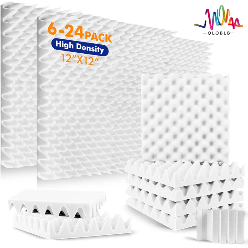 Foam Soundproof Insulation Pad 6/12/24Pcs Acoust Insulation Wall Panel Self Adhesive Sound Absorbing Material For Home Studio
Foam Soundproof Insulation Pad 6/12/24Pcs Acoust Insulation Wall Panel Self Adhesive Sound Absorbing Material For Home Studio