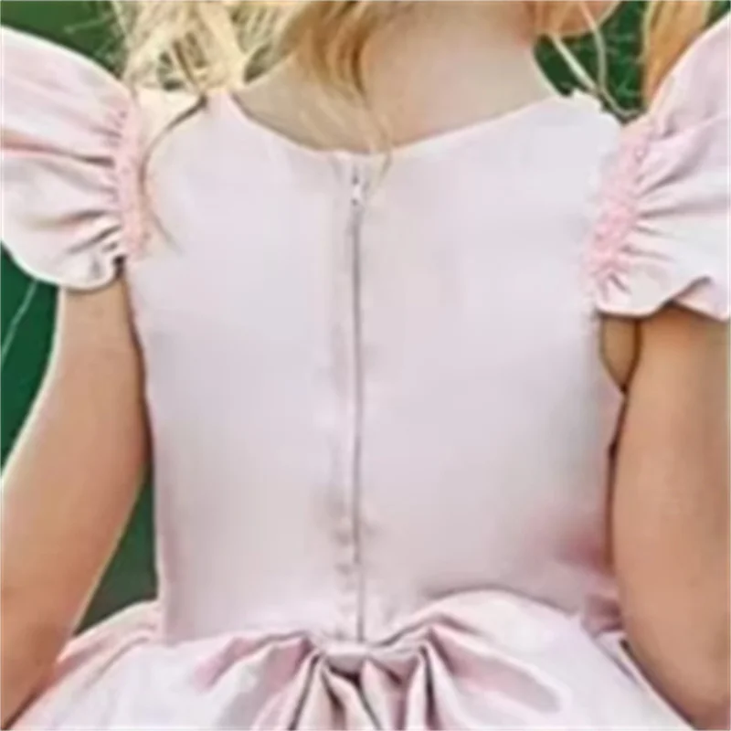 Customized Pink Flower Girl Dress for Wedding Bow Sleeveless High Waist Knee Length Elegant Kids Birthday First Communion Gown
Customized Pink Flower Girl Dress for Wedding Bow Sleeveless High Waist Knee Length Elegant Kids Birthday First Communion Gown