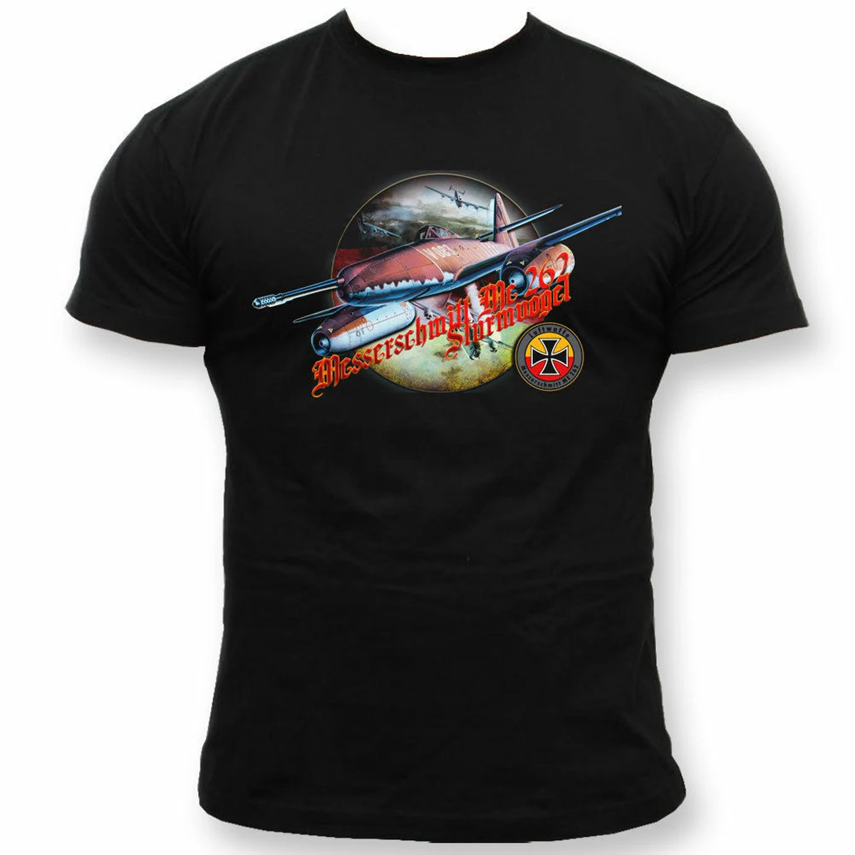 WWII German Air Force Messerschmitt Me-262 Jet Fighter T Shirt. Short Sleeve 100% Cotton Casual T-shirts Loose Top S-3XL
WWII German Air Force Messerschmitt Me-262 Jet Fighter T Shirt. Short Sleeve 100% Cotton Casual T-shirts Loose Top S-3XL