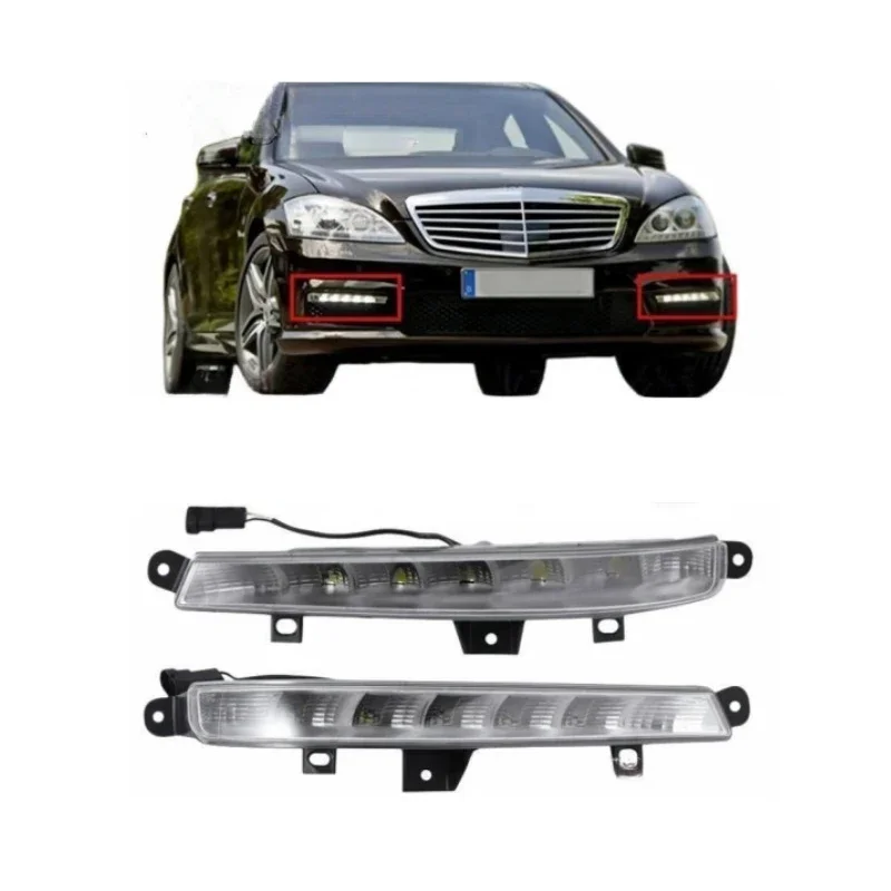 OEM 2218201356 2218201456 Front Bumper DRL LED Fog Lamp Daytime Running Lights for Mercedes Benz S Class W221 S63 AMG 2007-2013
OEM 2218201356 2218201456 Front Bumper DRL LED Fog Lamp Daytime Running Lights for Mercedes Benz S Class W221 S63 AMG 2007-2013