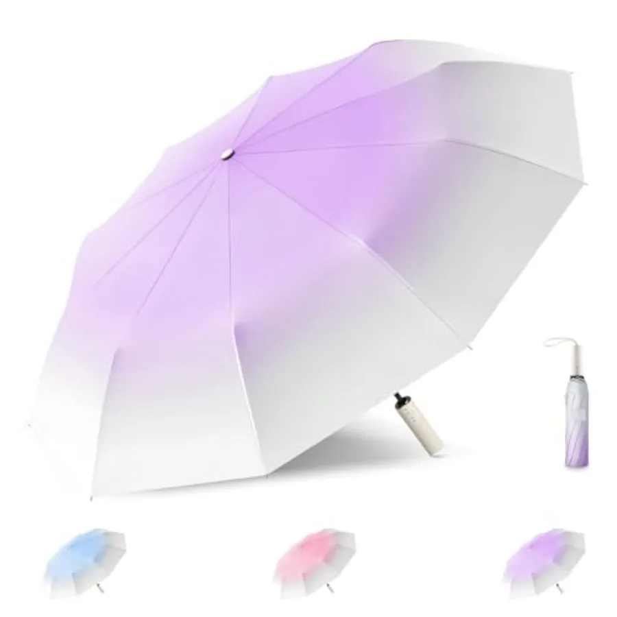 Mini Travel Umbrella Purse with Case Compact, Lightweight, UV Umbrella UPF 50+ Sun Protection, Windproof Portable Parasol for W
Mini Travel Umbrella Purse with Case Compact, Lightweight, UV Umbrella UPF 50+ Sun Protection, Windproof Portable Parasol for W