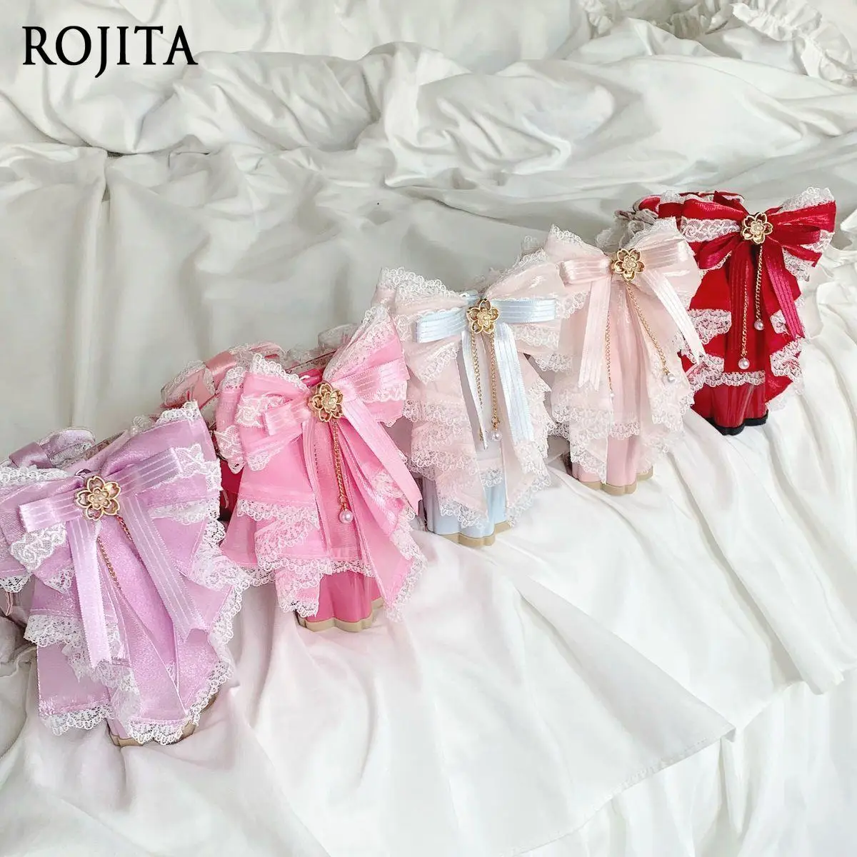 Japanese Style Lolita Shoes Bow Lace Elegant High Heels Women's Shoes 2025 Autumn New Rose Red Y2K Shoes Round Toe PU Shoeses
Japanese Style Lolita Shoes Bow Lace Elegant High Heels Women's Shoes 2025 Autumn New Rose Red Y2K Shoes Round Toe PU Shoeses