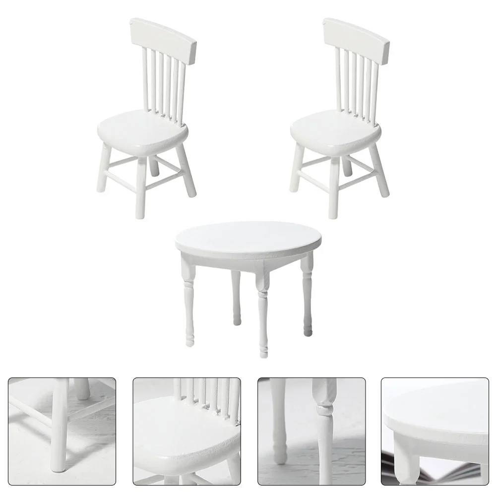 Dining Table and Chairs Toys Mini Furniture Desk Kitchen Playhouse Accessory Desktop Decoration Decorate Child
Dining Table and Chairs Toys Mini Furniture Desk Kitchen Playhouse Accessory Desktop Decoration Decorate Child