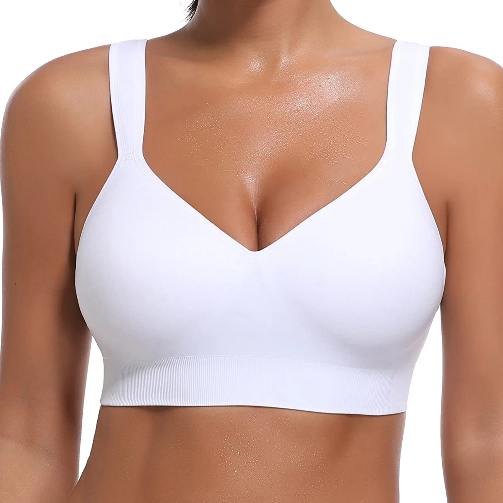 Ladies Sport Fitness Bra 2023 Women'S Summer Large Chest Wrap Solid Strap Sexy Slim Fit Yoga Brassiese Wireless Push Up Bras
Ladies Sport Fitness Bra 2023 Women'S Summer Large Chest Wrap Solid Strap Sexy Slim Fit Yoga Brassiese Wireless Push Up Bras
